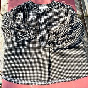 The Great. Silk Swing Fit Soft Flowy blouse